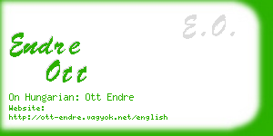 endre ott business card